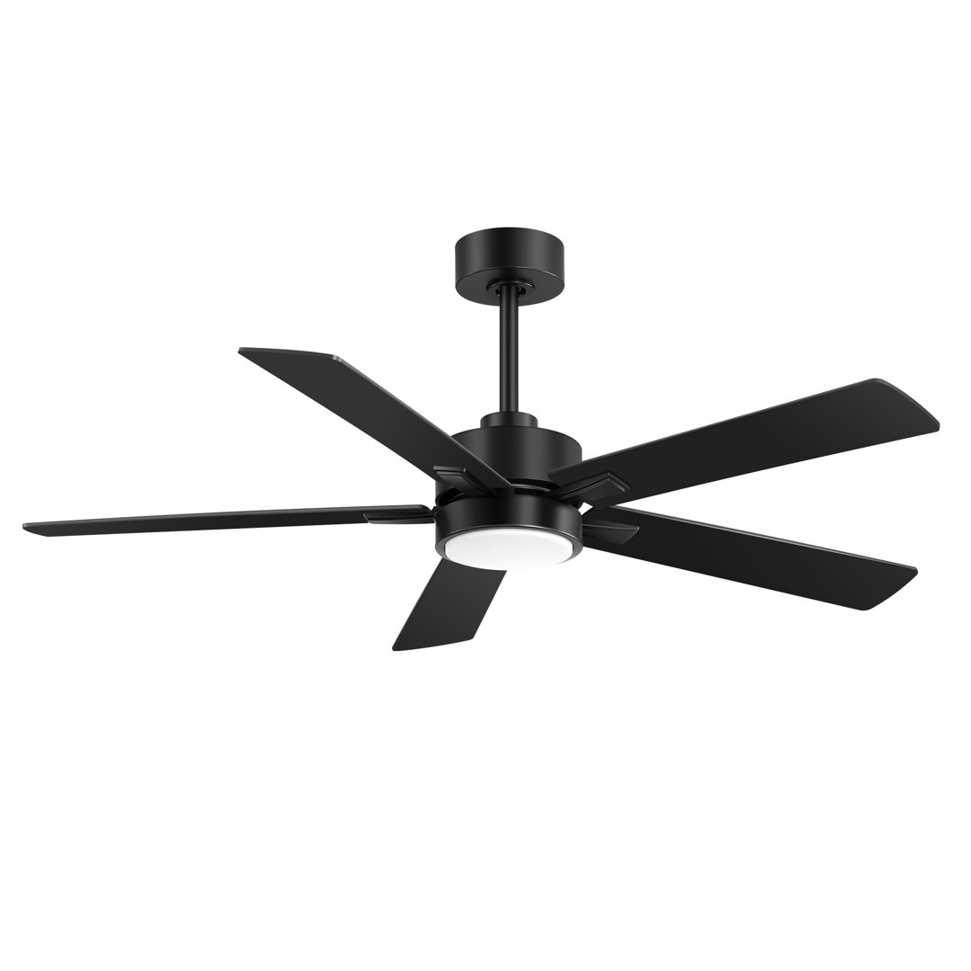 Rolanda 52" 5-inch Downrod Mount Ceiling Fan with Light Kit and Remote Control